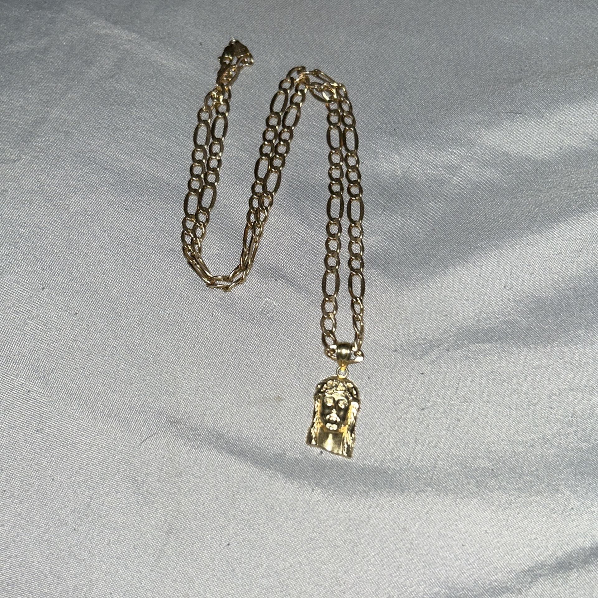10k Gold Chain And Pendant