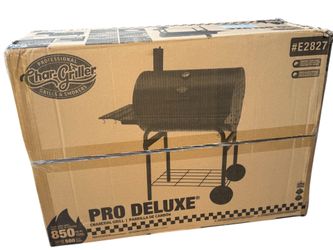 Brand New Char Griller Pro Deluxe Charcoal Barrel Grill