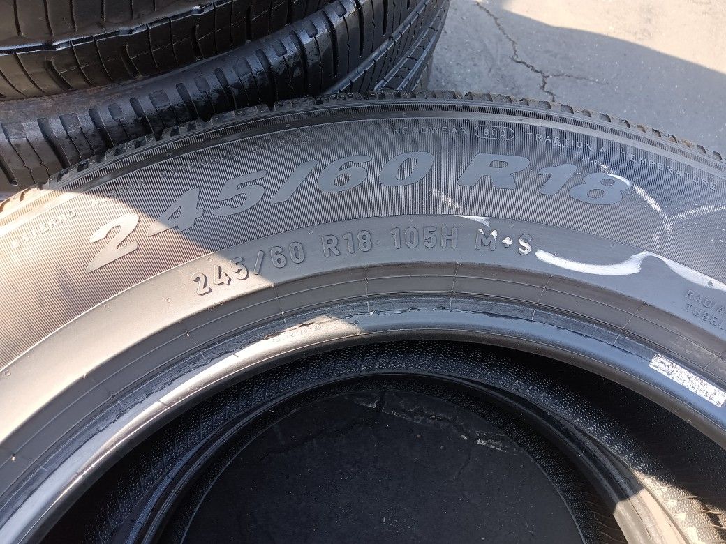 2 Llantas 245 60 R18 Pirelli Scorpion
