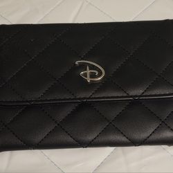 Disney Black Quilted Wallet