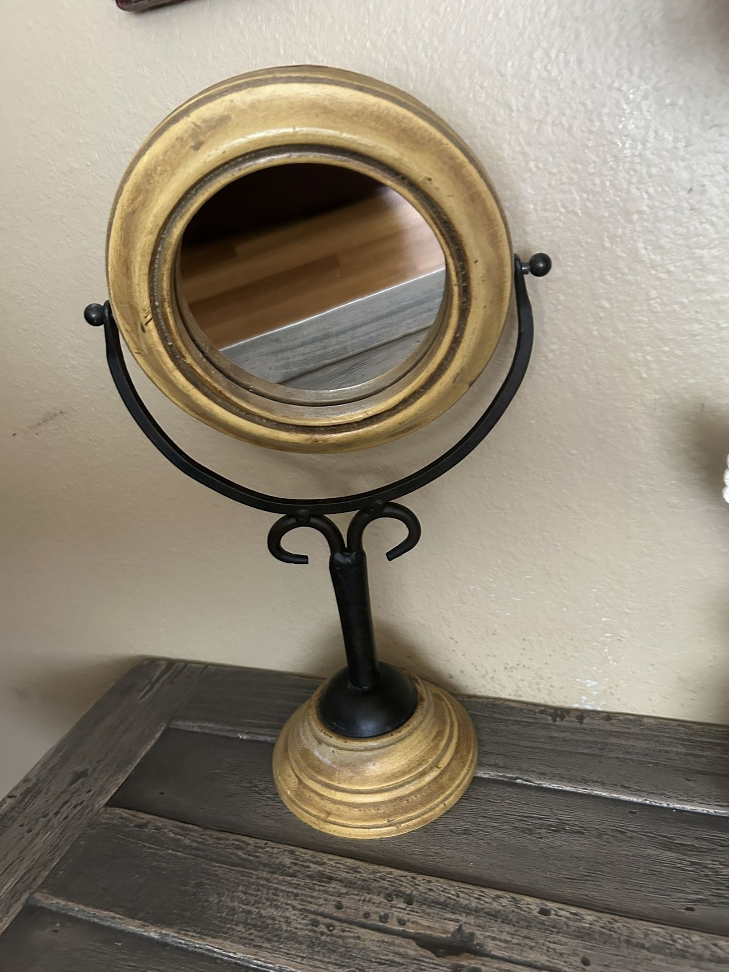 Wooden /iron Antique Mirror. Read Description!