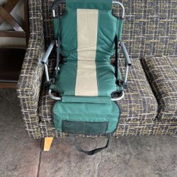 Transport Folding Stadium Seat With Arms