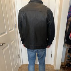 Black Leather Jacket -Men’s Medium