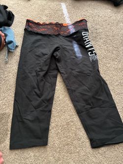 Pink capris leggings womens
