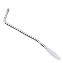 Musiclily Tremolo Bridge Arm bar for Electric Guitar,Chrome with White Tip