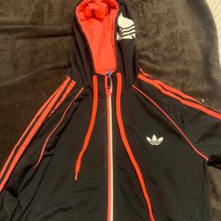 Hot Peach Adidas Zip Up 