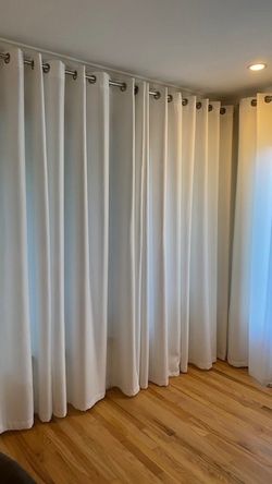 White Grommet Curtain Panels