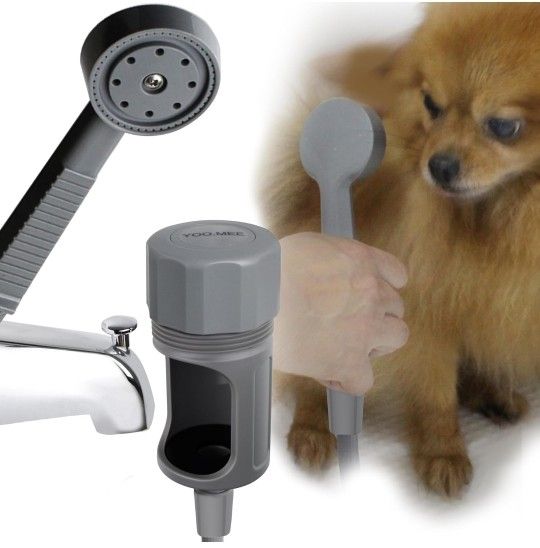 Pets Shower Attachment Quick Connect on Tub Spout w/ Front Diverter 