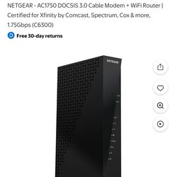 Netgear modem Router C6300