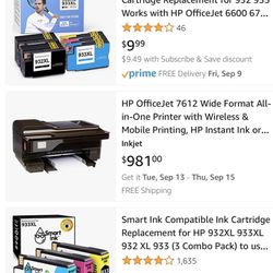 "HP OfficeJet 7612: Where Big Ideas Meet Grand Format Printing Excellence!"