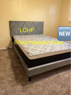 Full size bed frame with mattress