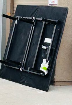 Bed frame with remote