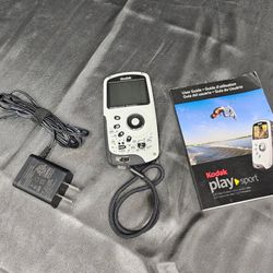 Kodak PlaySport Waterproof HD Video Camera – Zx3 – Includes Charger & Manual