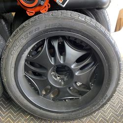 4 22” Wheels With Good Tires