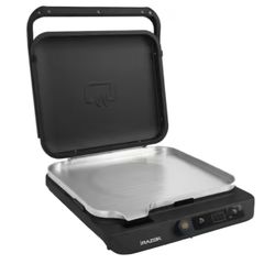 Portable Induction Heating Electric Grill Griddle in Black