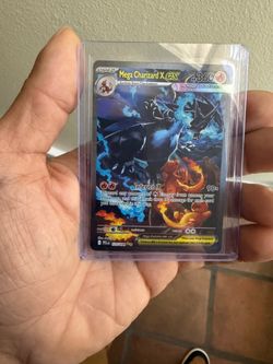 Pokemon Phantasmal flames SIR mega charizard x ex card
