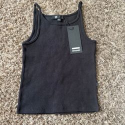 Denim & Streetwear DR Denim Black size Small NWT Winona Top Fitted Retails $40