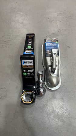 2” ball, 5 1/4” drop hitch, 2” receiver