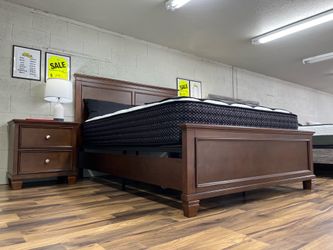 Queen Bed Frame & Nightstand