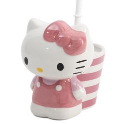Pink Hello Kitty Toilet Brush & Holder