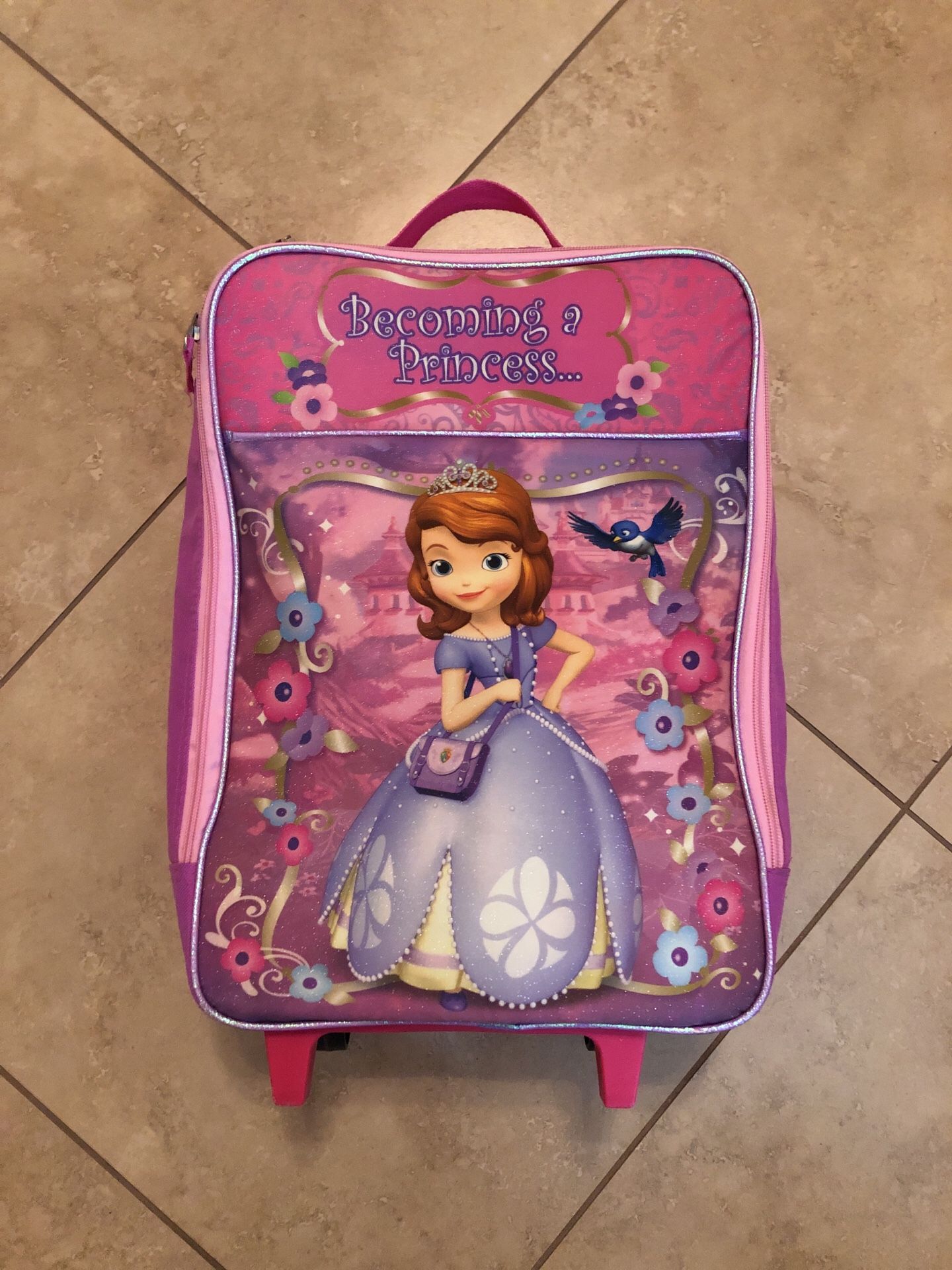 Princess luggage girls