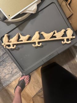 Cast Iron Bird Wall Hook Rack