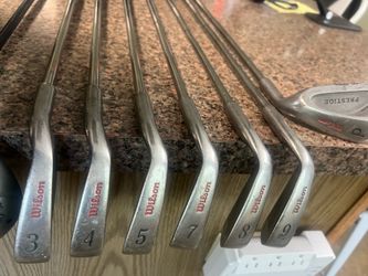 Golf Club set, Female, RH, Wilson Irons, Ping Cart Bag , Callaway Metal Woods with graphite shafts, the best names in golf all for $189