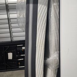 Two Twin XL Beautyrest Black Diamond Matresses Plus Adhustable Frame