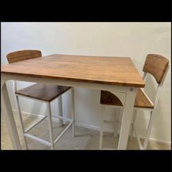 Dining Set Table With Stool Chairs 