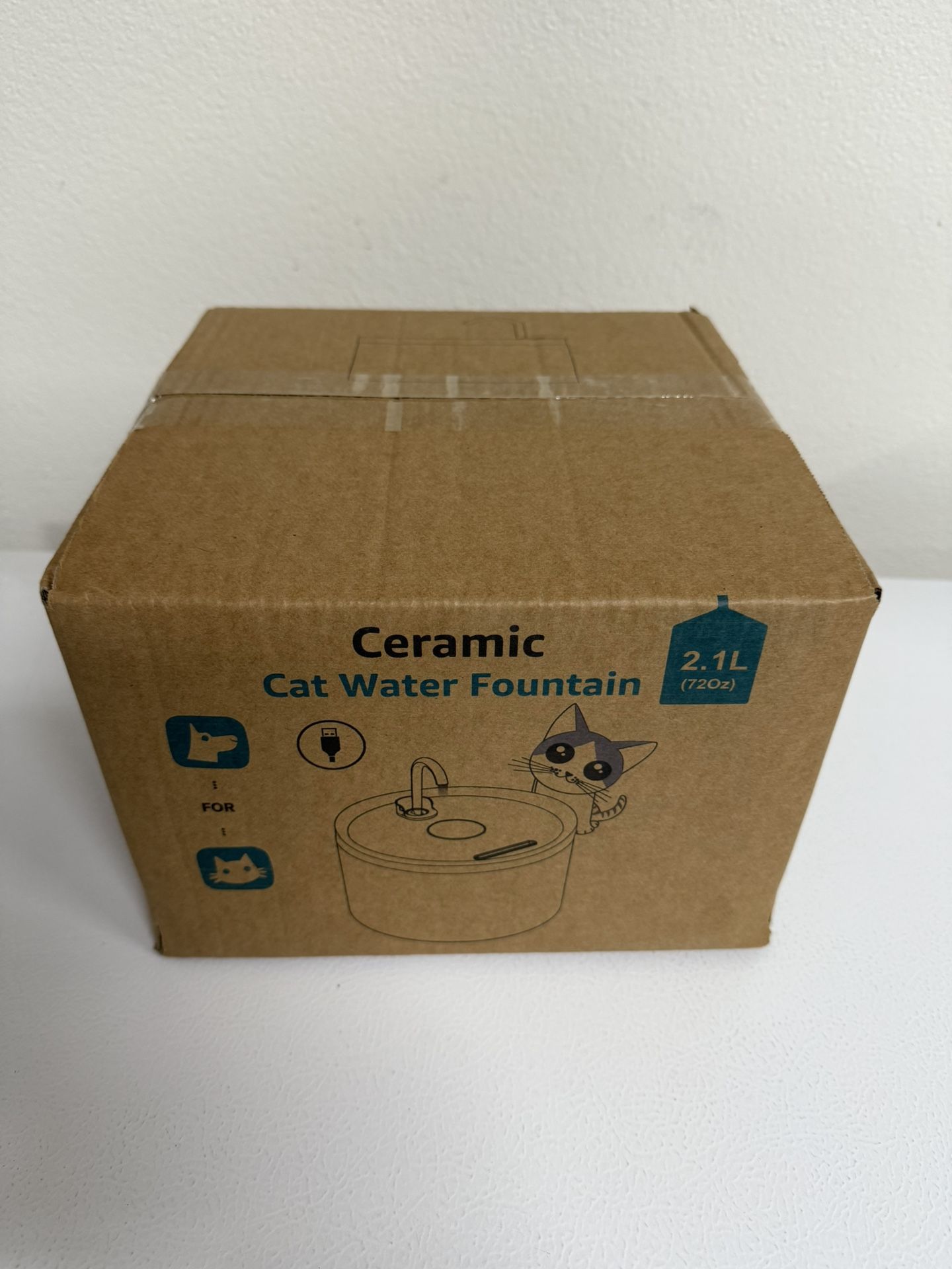 Ceramic Cat Water Fountain