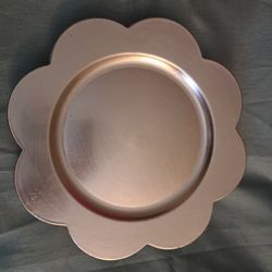 Silver Flower Charger 