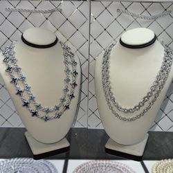 Exotic Clover / Infinity Moissanite Necklace – All Sizes