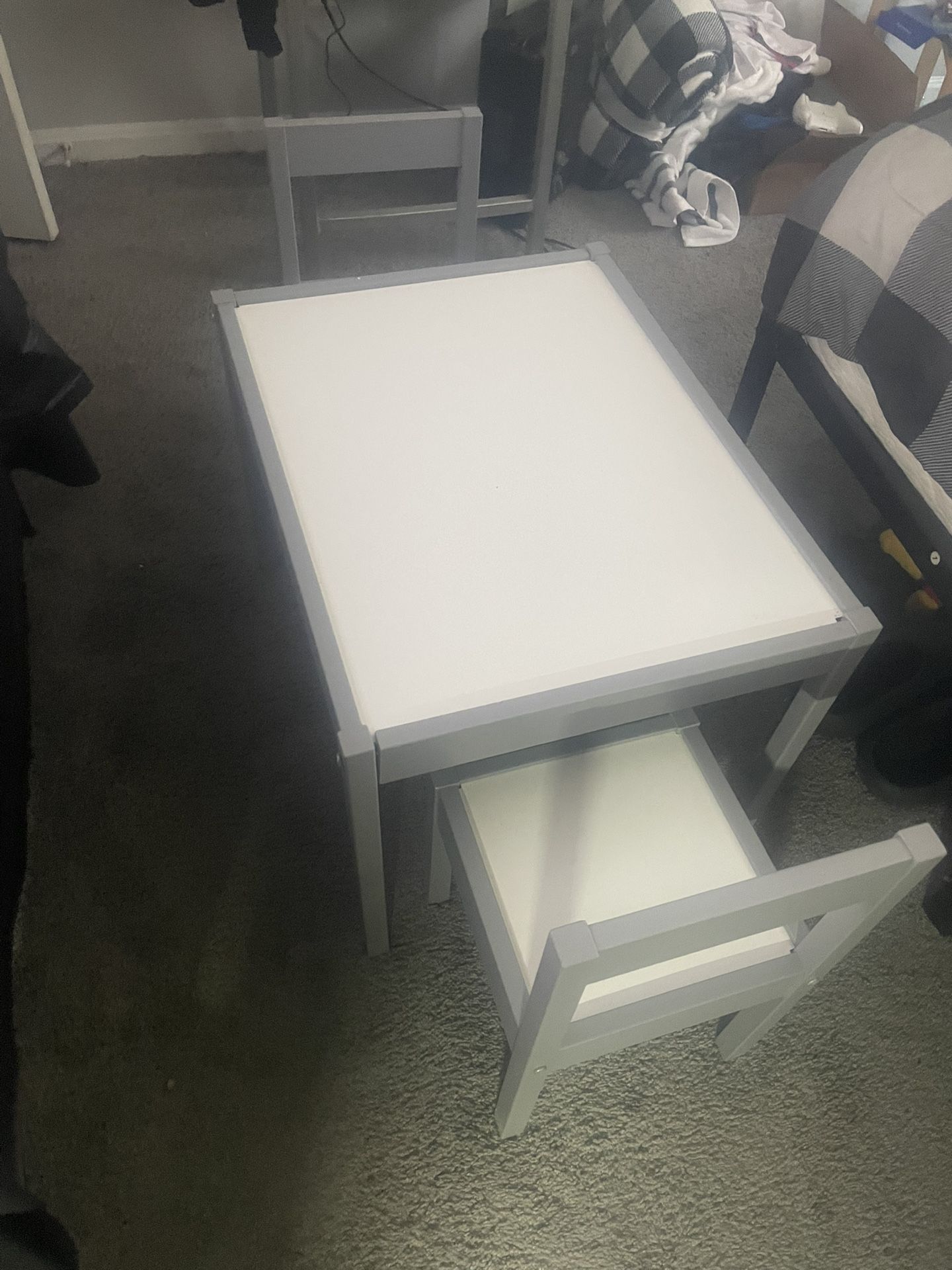 Grey Kids Table And Chairs