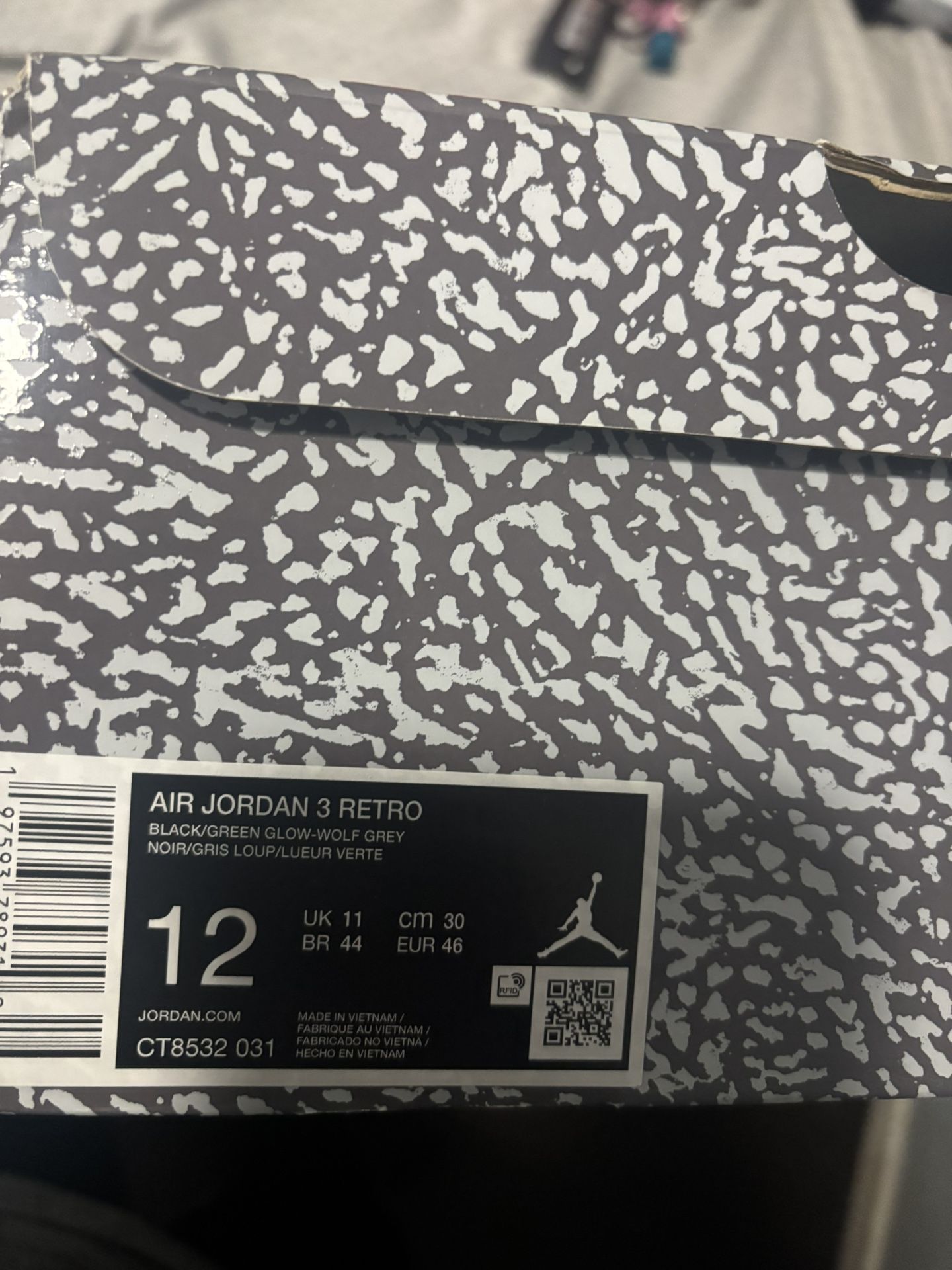 Jordan 3 140 Obo Size 12