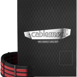 CableMod RT-Series Pro ModMesh Sleeved Cable Kit for ASUS/Seasonic/Phanteks Revolt (Black/Red)