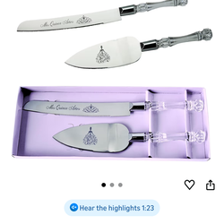 Quinceañera knife set