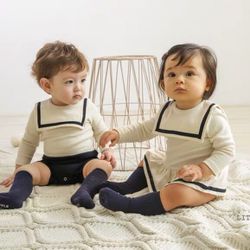 Twins baby bodysuit onesie
