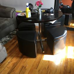 Storage Dining Table With Seats