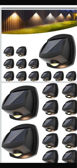 SOLPEX Solar Lights Outdoor Waterproof IP65, Solar Stair Lights Outdoor for Fence, Deck, Step, Dual Color LED 3 Lighting Modes House Wall Light for Po