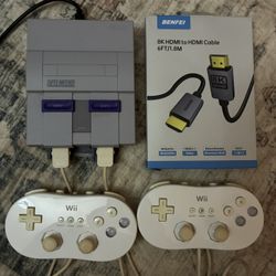 Super NES Classic Edition system loaded with 21 Classic games!