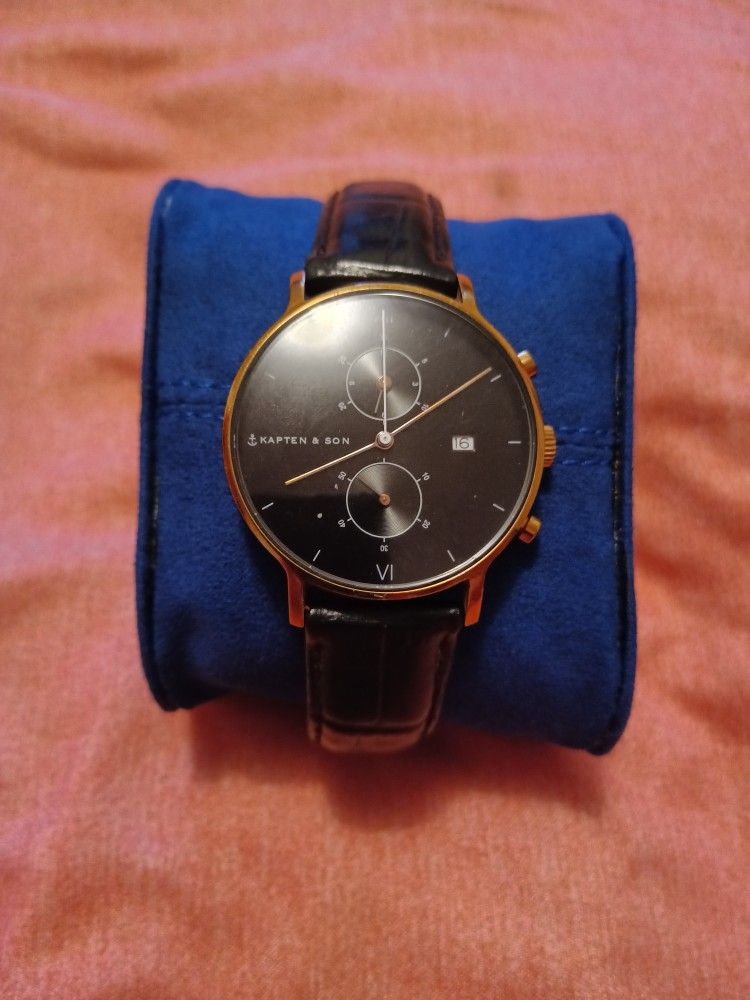 Kapten Son Chrono Black Midnight Steel100% Original