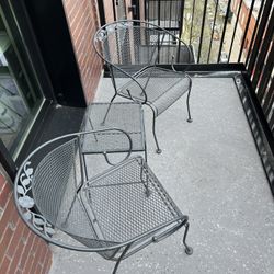 Patio Chairs and Small Table