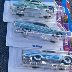 Oldies But goodies Hot Wheels 64.impala  59 Impala 47 Impala