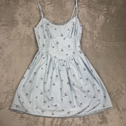Love Fire dress with bow and lace details sz S juniors