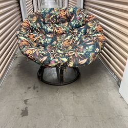 Papasan Chair With Cushion