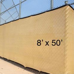 FENCE SCREEN 8 x 50 Privacy Screen - Beige 8x50