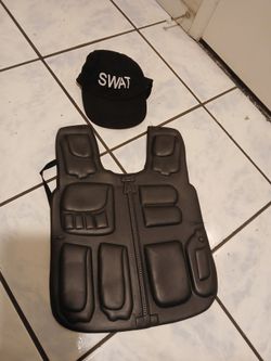 Kids SWAT Costume Vest and Hat