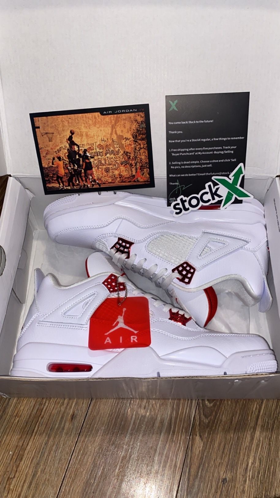 Jordan 4 Retro Metallic Red Size 11