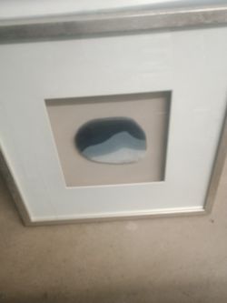Agate Slice In Modern Frame