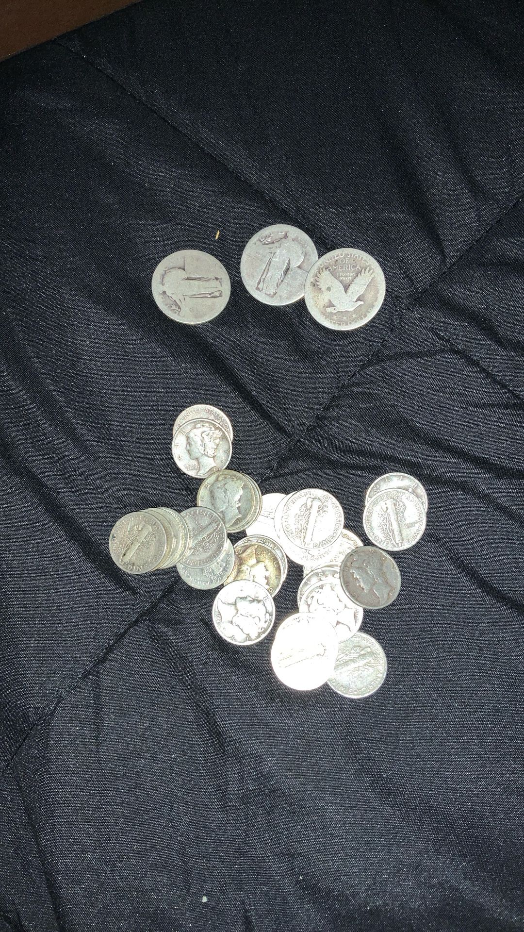 Randown Years Mercury Dimes 3 Quarters